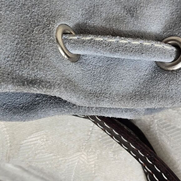 Neiman Marcus Grey Suede Mini Bag - Picture 7 of 11